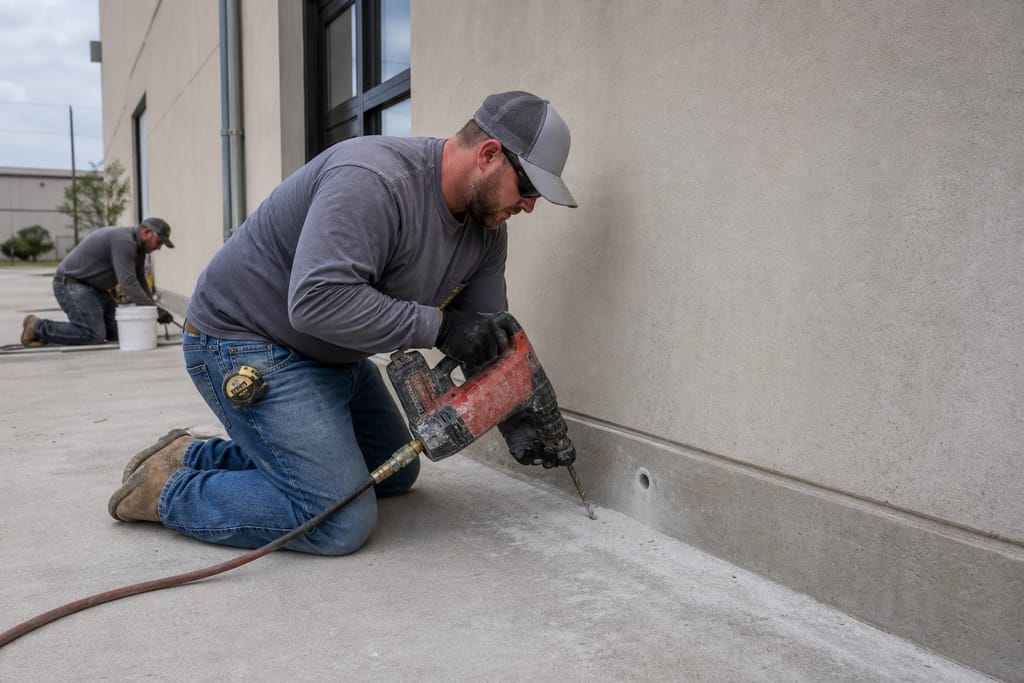 Drilling access points photo